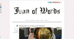 Desktop Screenshot of juanofwords.com